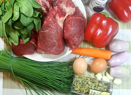 Фарш мясной с луком (рецепт)