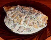 Грибы в сметане