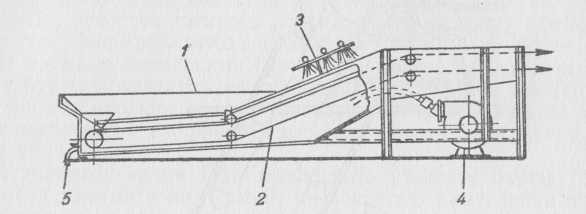 Вентиляторная мойка для фруктов, ягод и овощей.