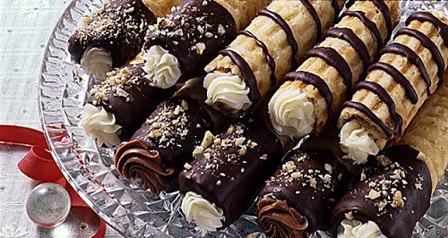 Глазирование трубочек