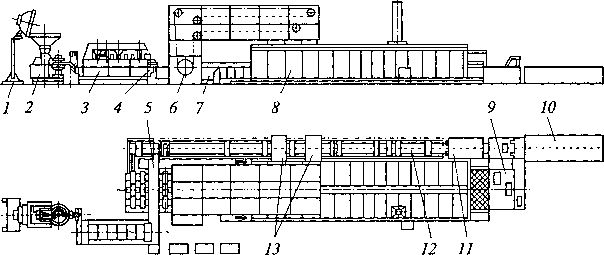 Схема линии для производства мелкоштучных изделий