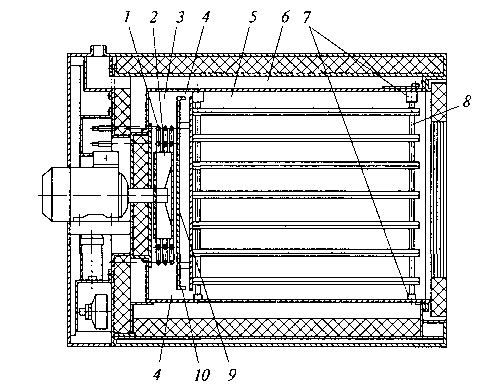 Рис. 3.34. Ярусна двок­амерна піч